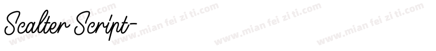 Scalter Script字体转换